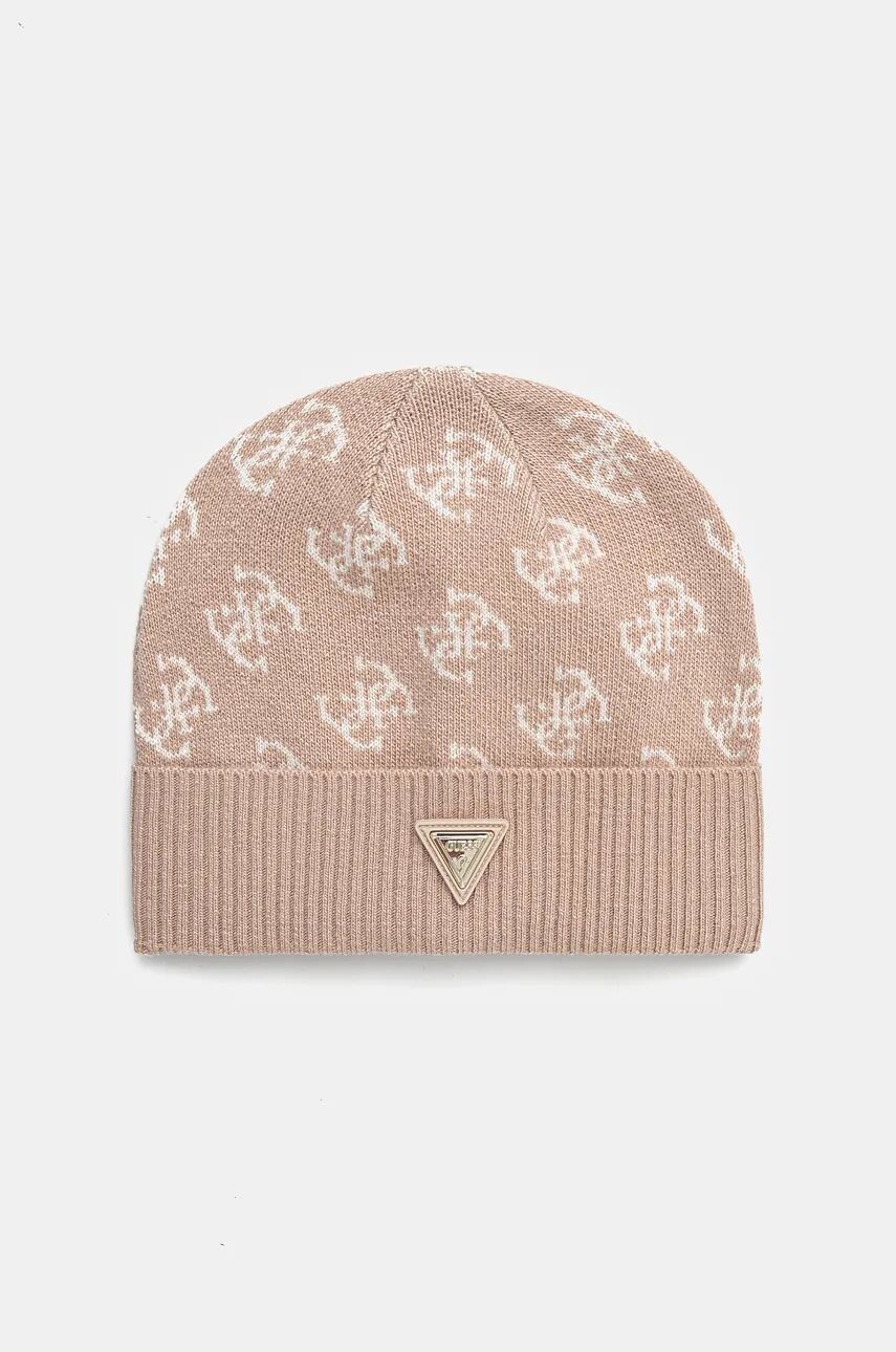 

Кепка Guess из смесовой шерсти, бежевый
