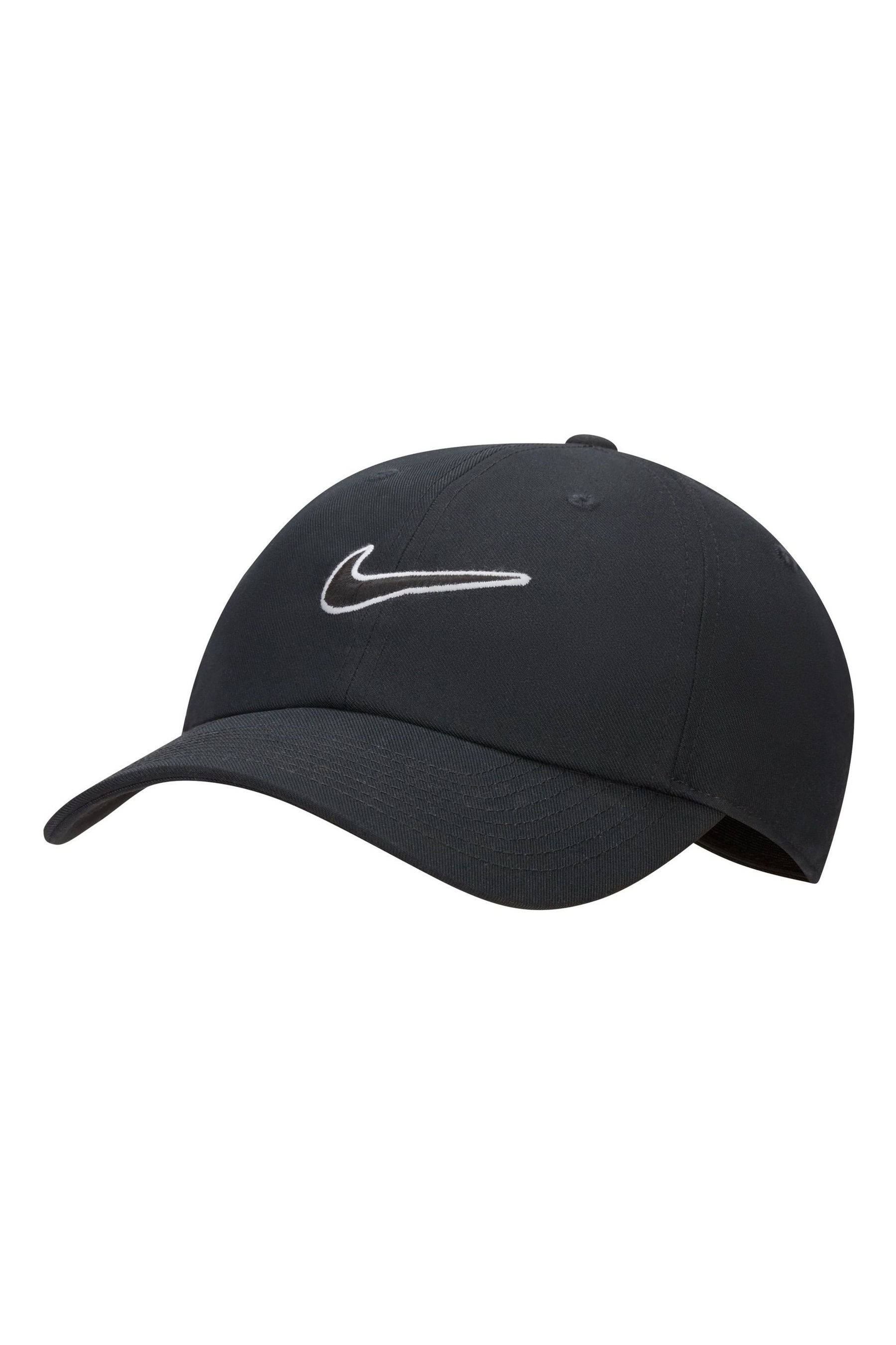 Клубная неструктурированная кепка с галочкой Nike, черный