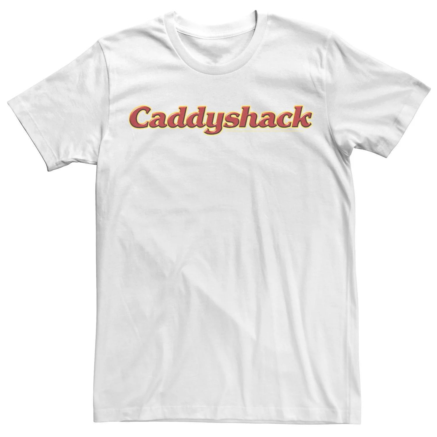 Мужская футболка с простым логотипом Caddyshack Licensed Character, белый