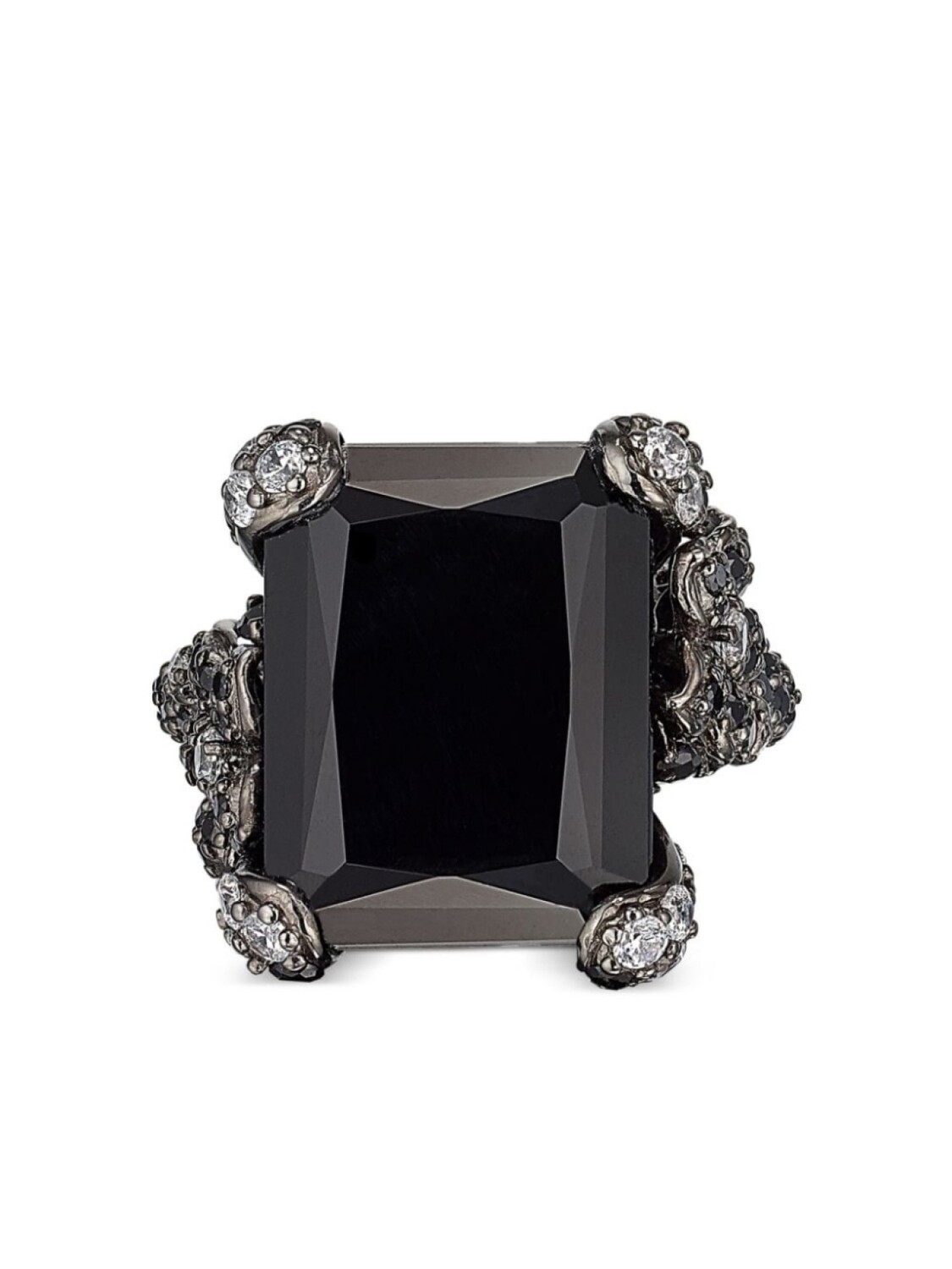 

Кольцо Black Diamond Cinderella из белого золота Anabela Chan, черный