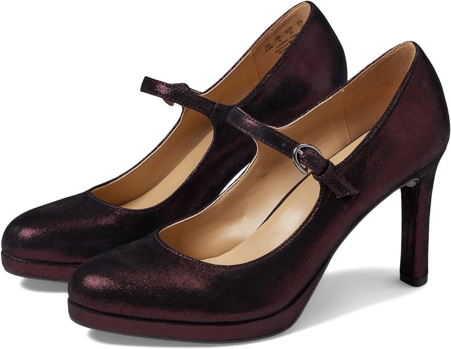 

Туфли Talissa Naturalizer, цвет Cabernet Sauvignon Red Metallic Leather