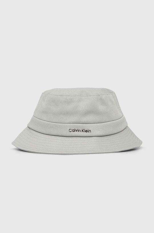 

Хлопковая шапка Calvin Klein, серый