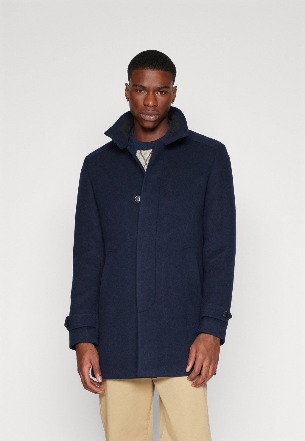 Классическое пальто SLHREUBEN Selected Homme, темно-синий пальто классическое selected homme серый