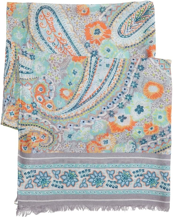 Шарф Vera Bradley Soft Fringe Scarf, цвет Citrus Paisley