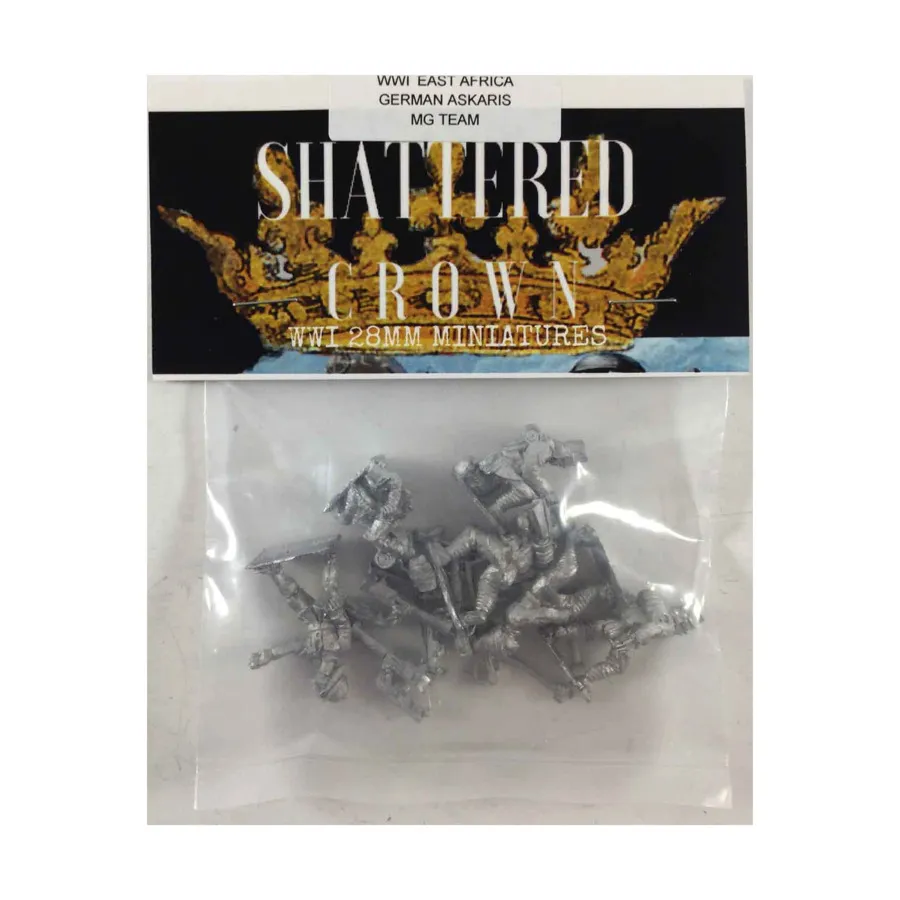 

Немецкая команда Askaris MG, WWI Shattered Crown Miniatures - East Africa (28mm)
