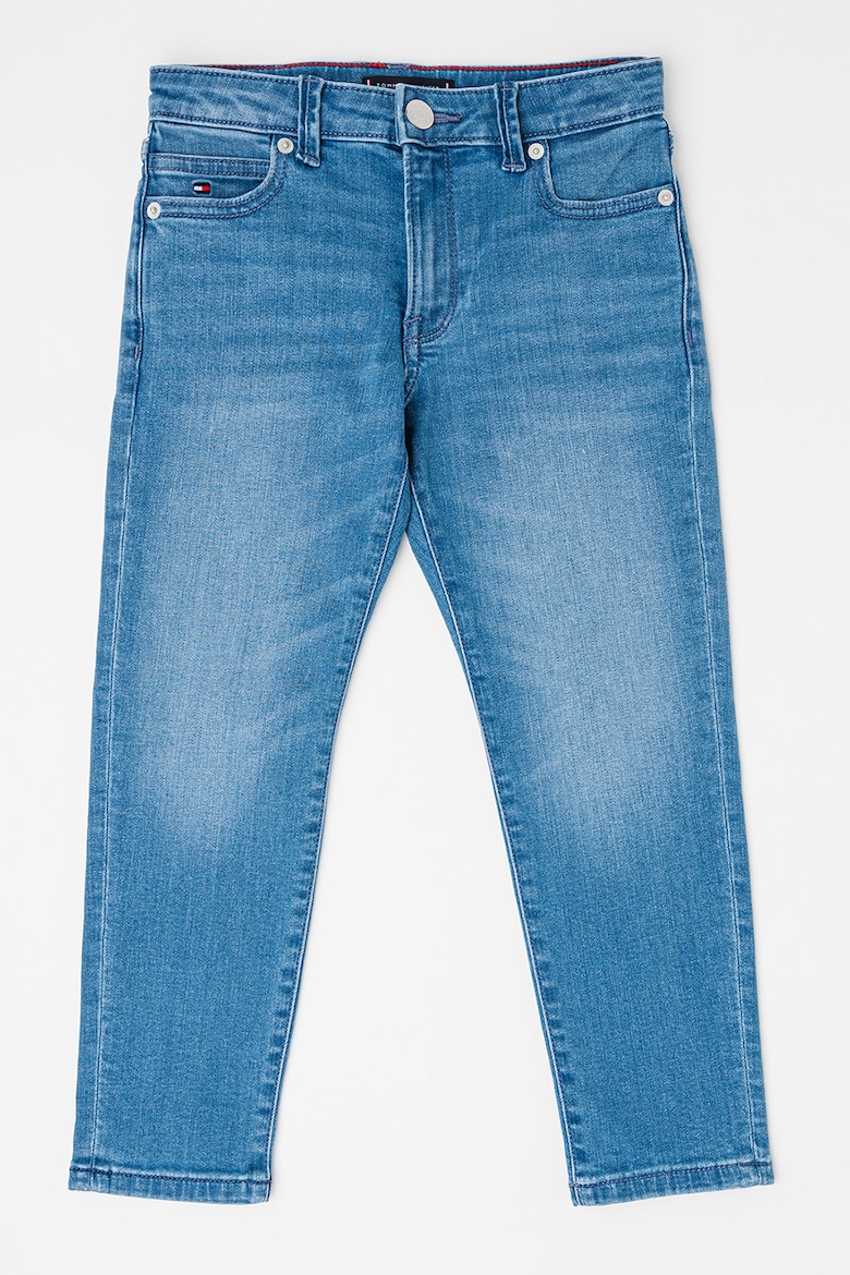 Прямые джинсы с потертым эффектом Tommy Hilfiger, синий прямые джинсы с потертым эффектом tommy hilfiger синий