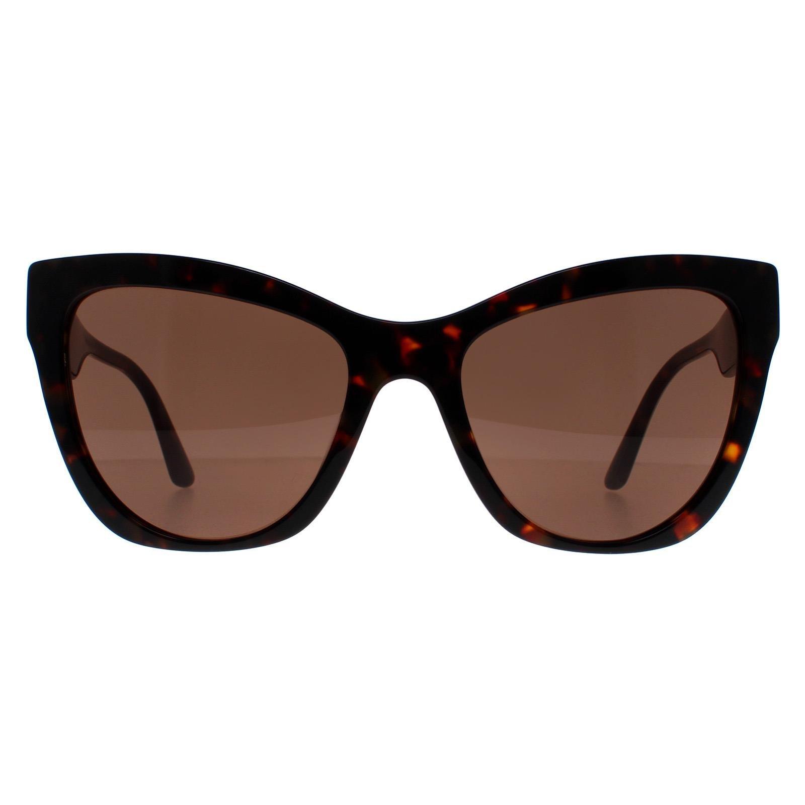 Кошачий глаз с узором Гавана Темно-коричневый VE4417U Versace, коричневый солнцезащитные очки versace бордовый
