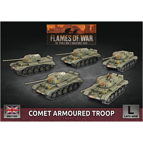 Фигурки Flames Of War: British Comet Armoured Troop
