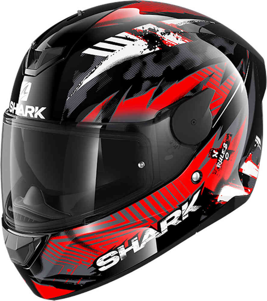 Шлем D-Skwal 2 Penxa Shark, черный красный