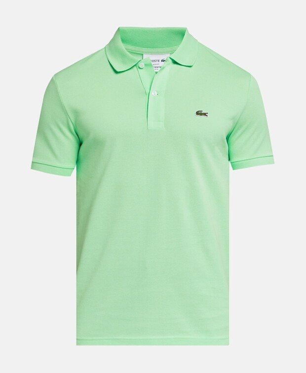 

Рубашка-поло из пике Lacoste, лаймовый