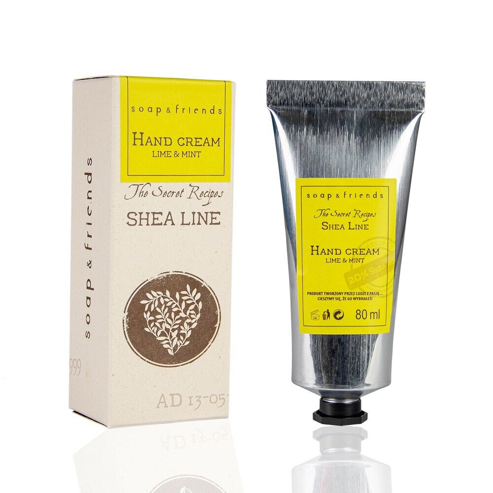 

Крем для рук лайм с мятой Soap&Friends Shea Line, 80 мл
