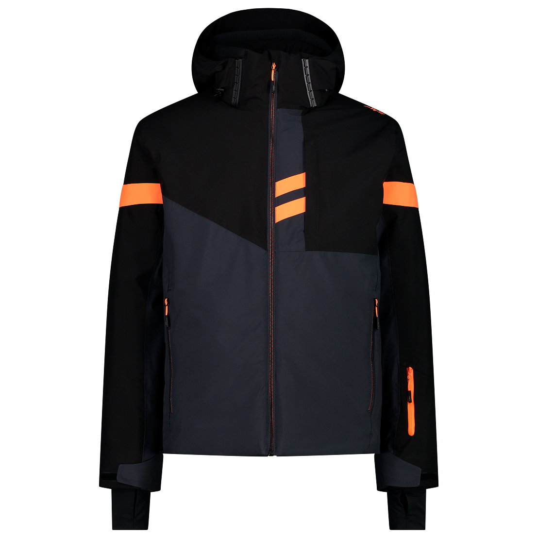 Лыжная куртка Cmp Jacket Zip Hood Twill, цвет Antracite двойная куртка cmp jacket zip hood detachable inner taslan цвет nero