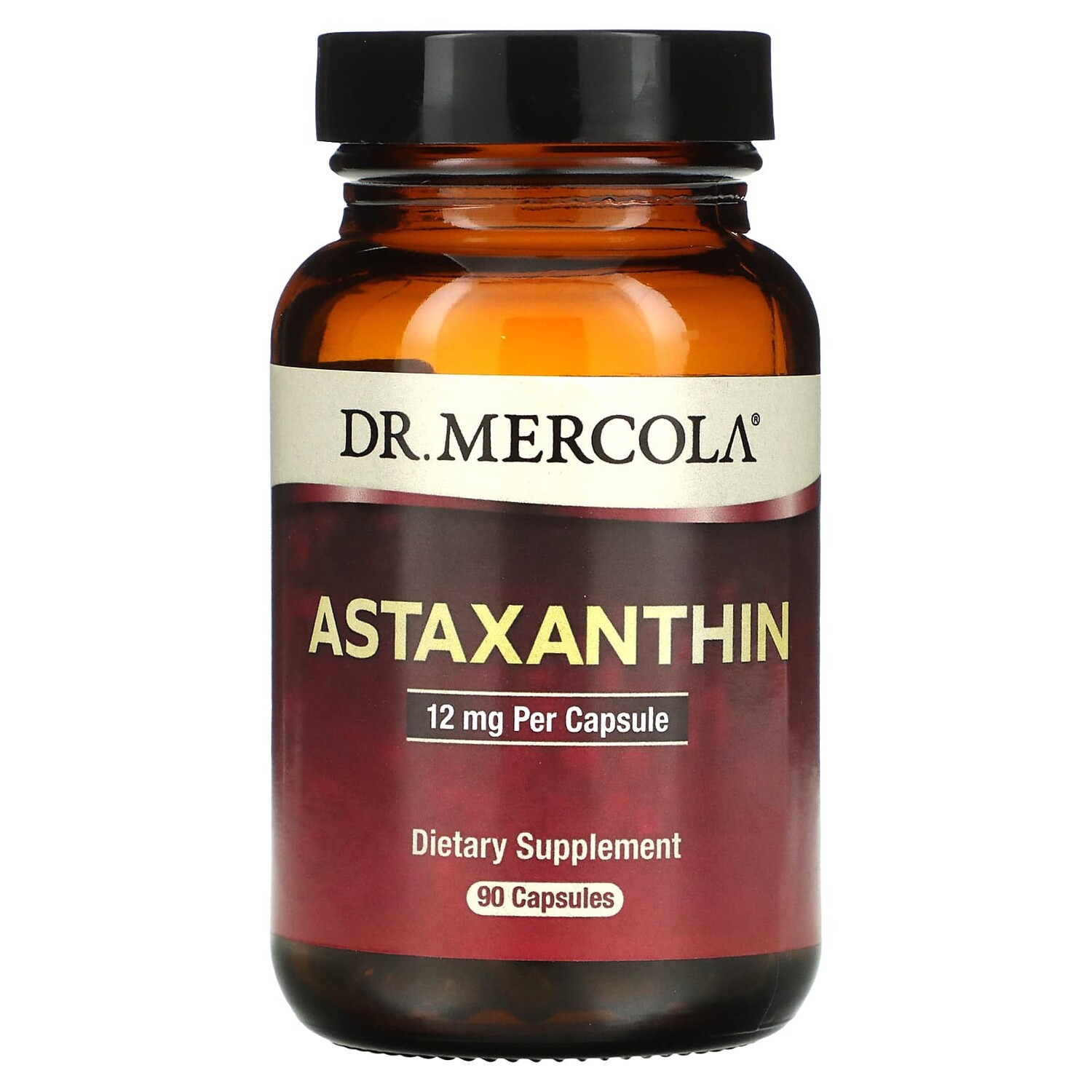 

Астаксантин, 12 мг, 90 капсул, Dr. Mercola