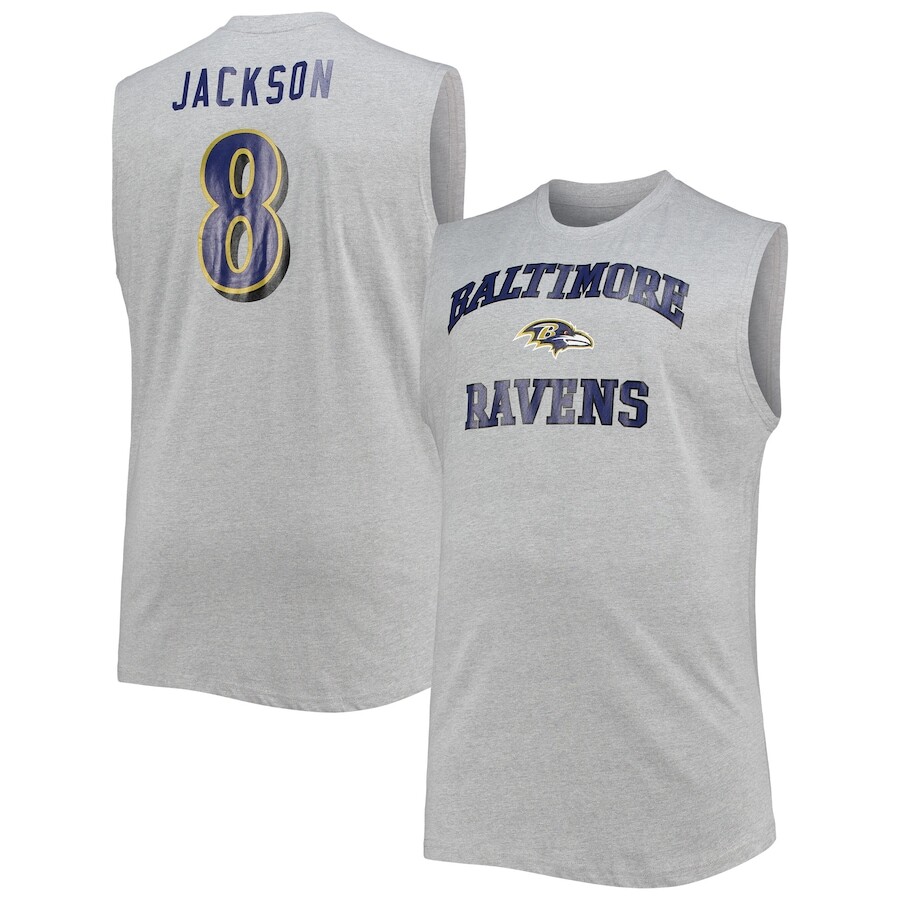 

Майка Fanatics Branded Baltimore Ravens, серый