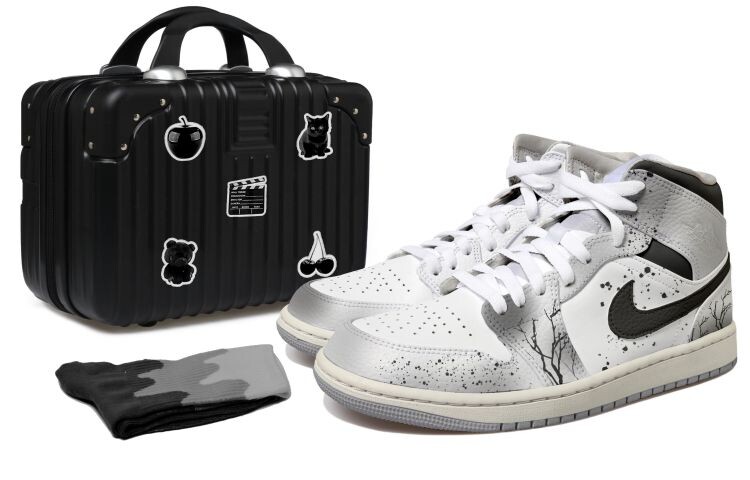 

Кроссовки Vintage Jordan Air Jordan 1, серый/черный
