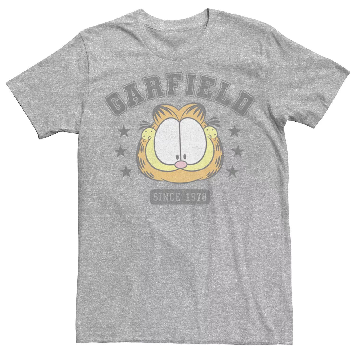 Мужская футболка Garfield Collegiate Garfield Retro Licensed Character