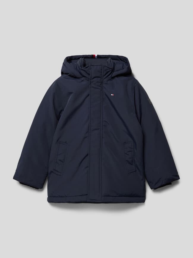 

Парка с пришитыми лейблами Tommy Hilfiger, темно-синий