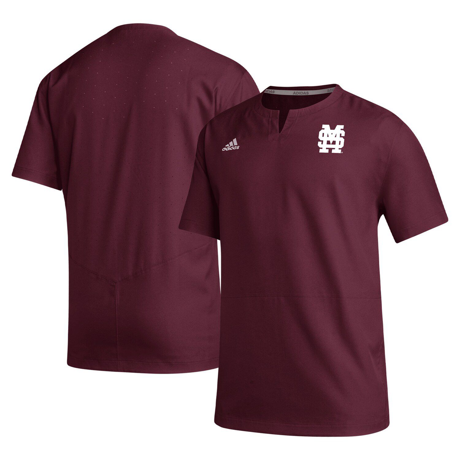 

Мужская футболка adidas Maroon Mississippi State Bulldogs Notch Neck Iron Cage Top