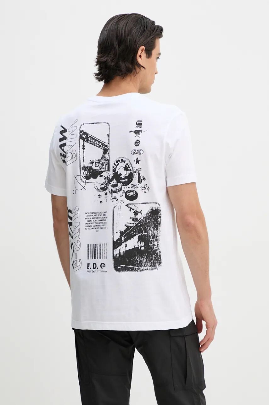 

Футболка G-Star из необработанного хлопка G-Star Raw, белый