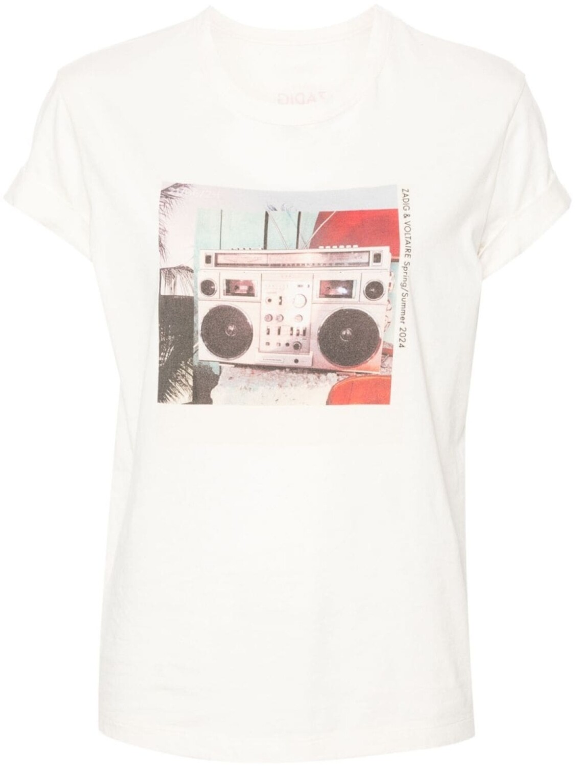

Zadig&Voltaire футболка Anya Co Photoprint, нейтральный цвет