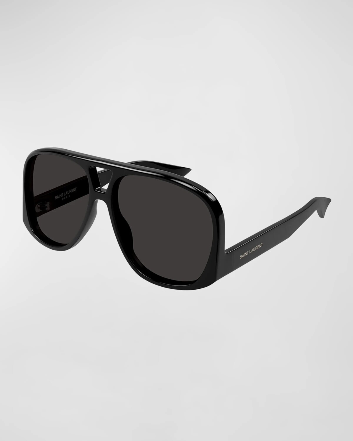 

Солнцезащитные очки-авиаторы Solace из ацетата Saint Laurent, цвет Shiny Solid Black