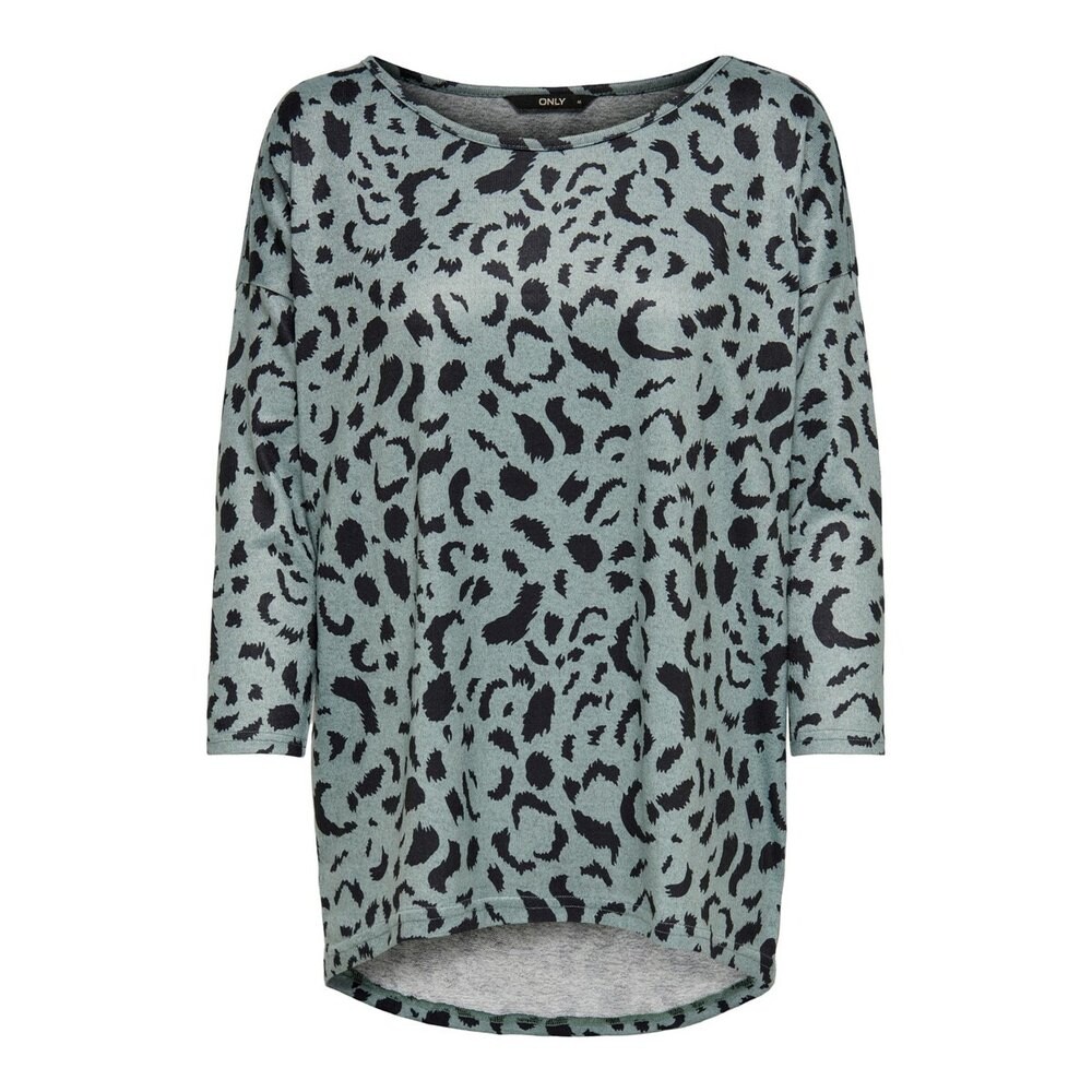 

Футболка Only Elcos Aop 3/4 Sleeve, зеленый