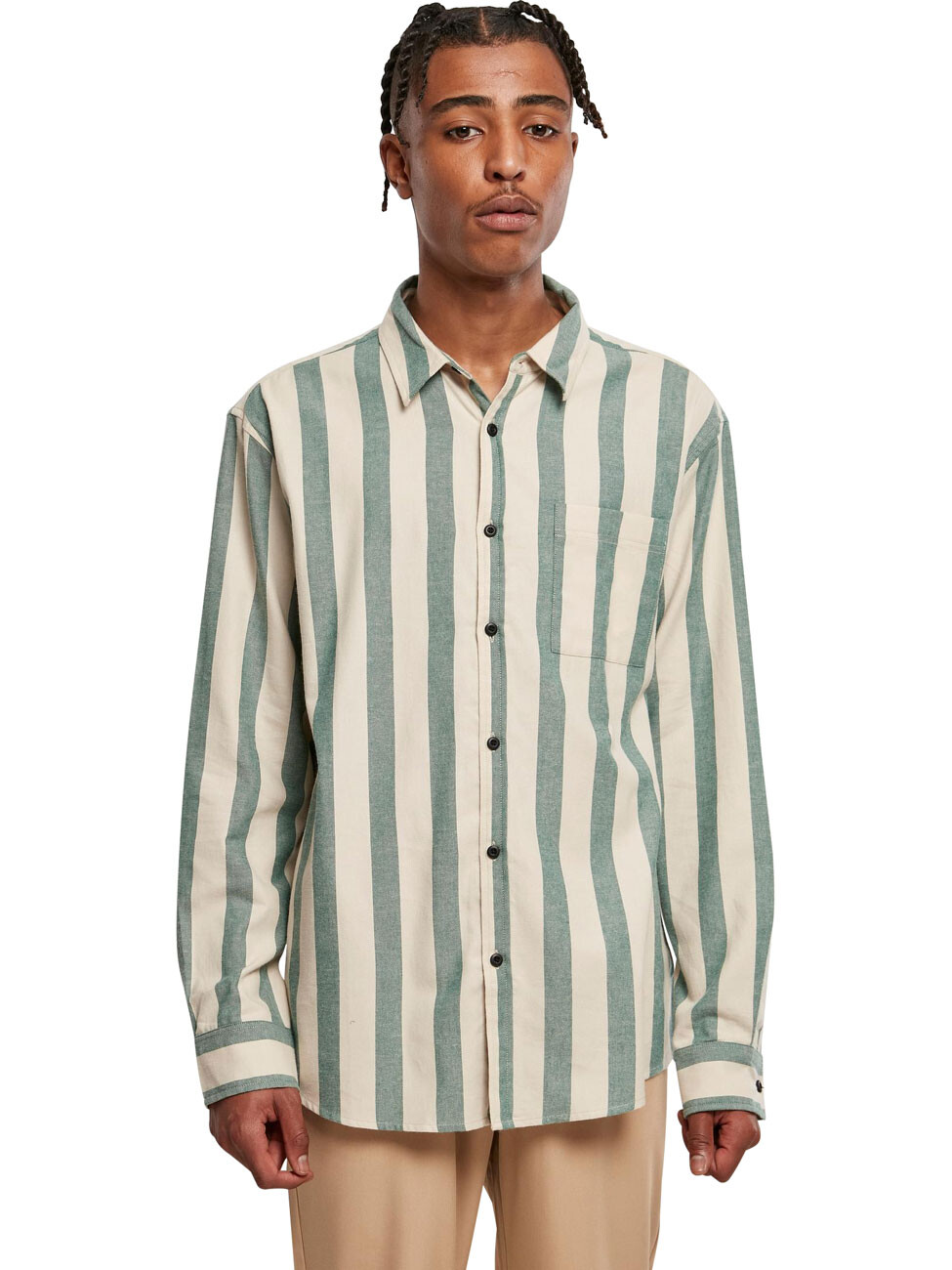 

Рубашка Urban Classics STRIPED, разноцветный