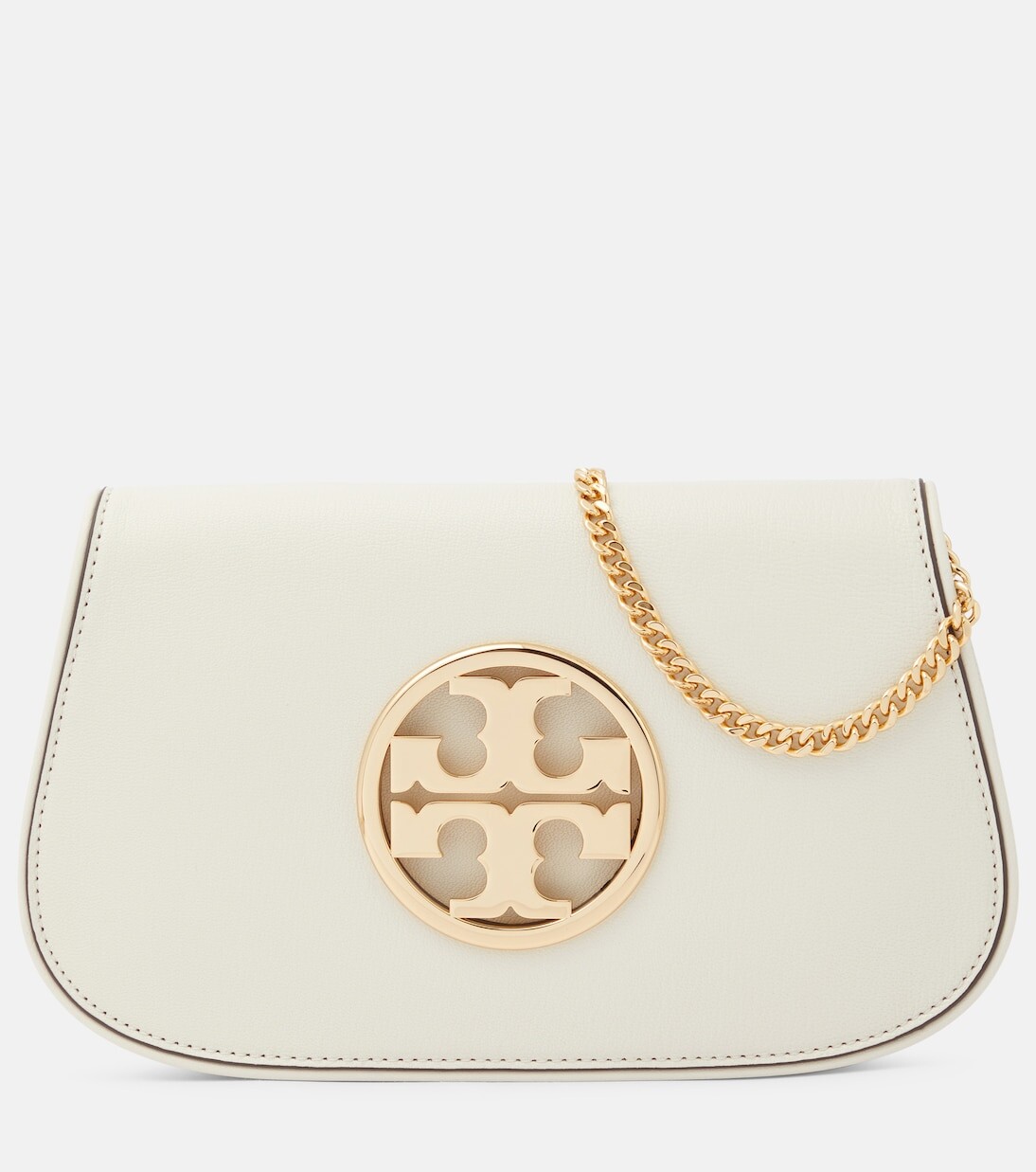 

Кожаная сумка через плечо reva Tory Burch, белый