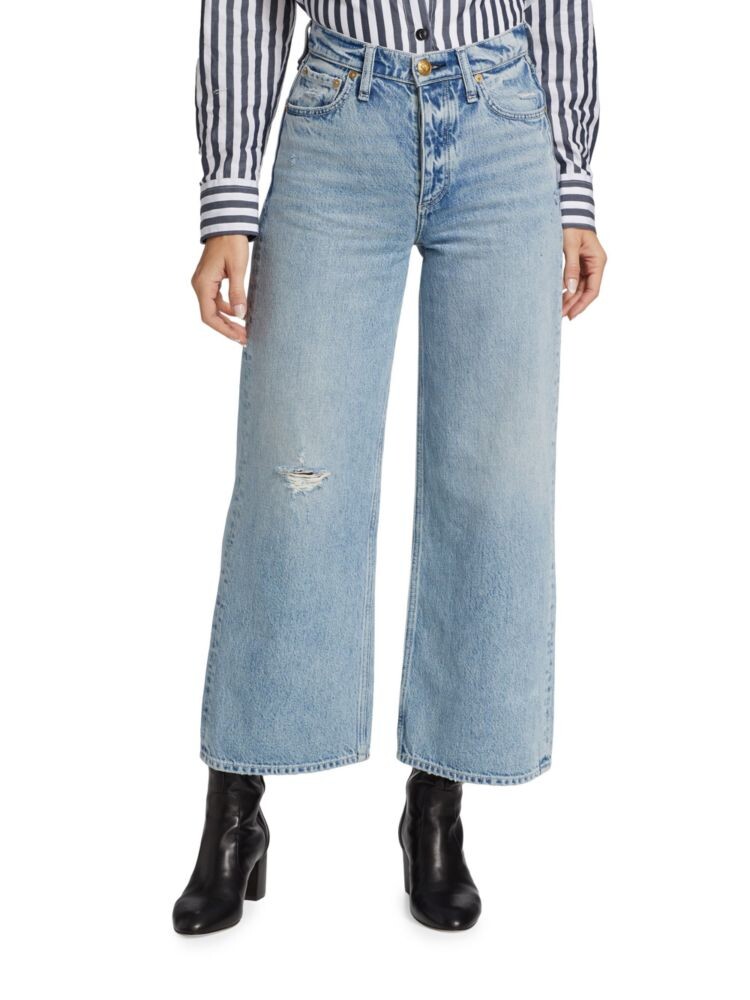 

Джинсы Andi с высокой посадкой и широкими штанинами Rag & Bone, цвет Malverne