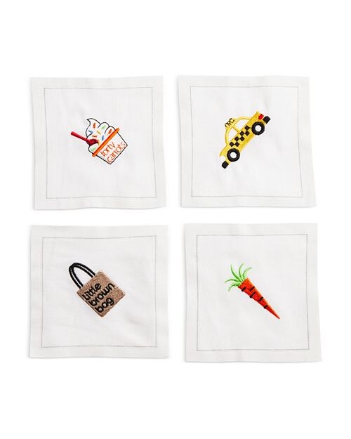 

Салфетки с вышивкой Fort Sumpter x, набор из 4 шт. Bloomingdale's, цвет White