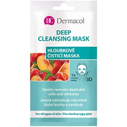 Глубоко очищающая маска для лица Очищающая и освежающая тканевая маска, Dermacol