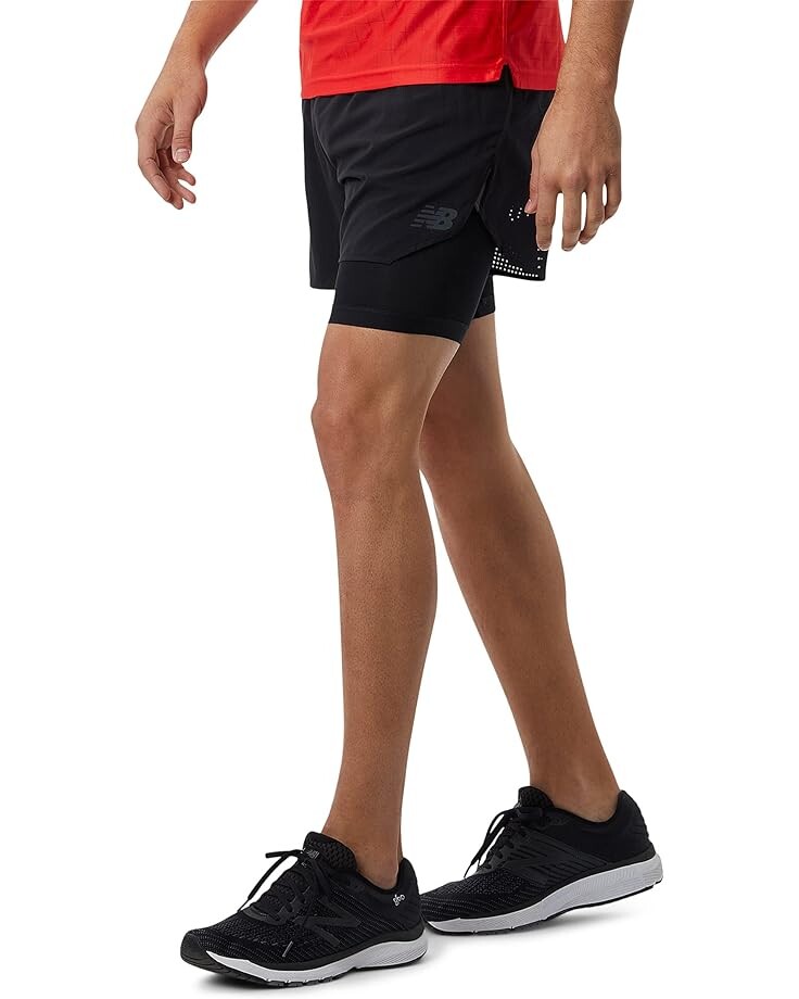 

Шорты New Balance 5" Q Speed 2-in-1 Shorts, черный