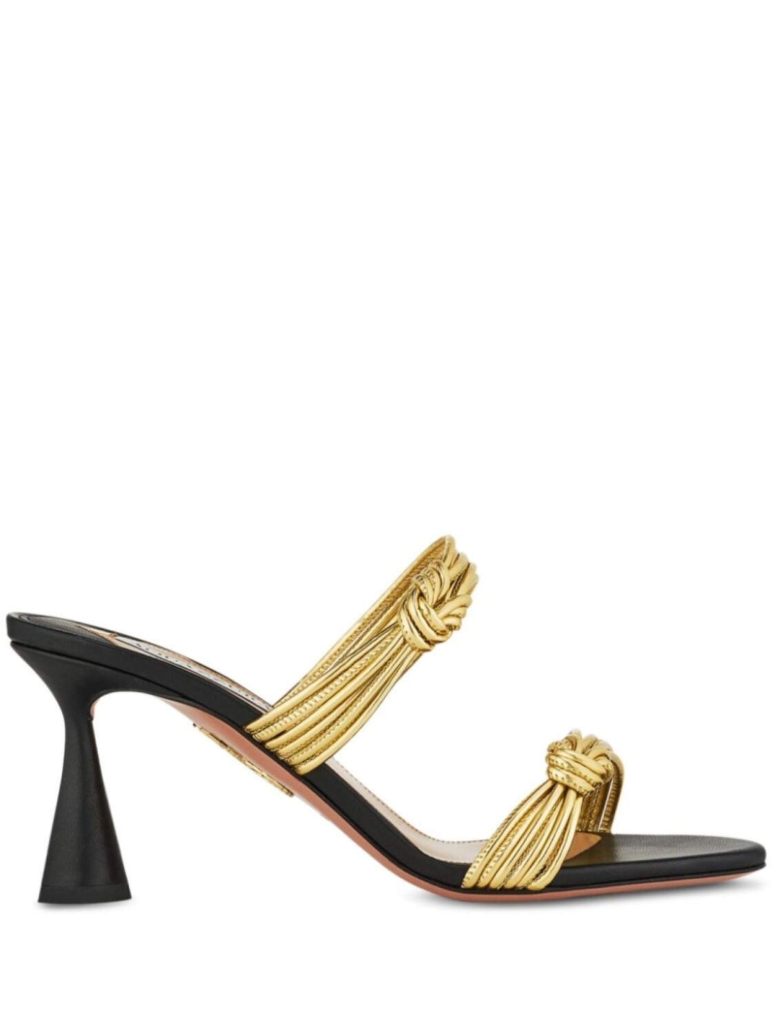 

Мюли Noodle 75 Aquazzura, золотой