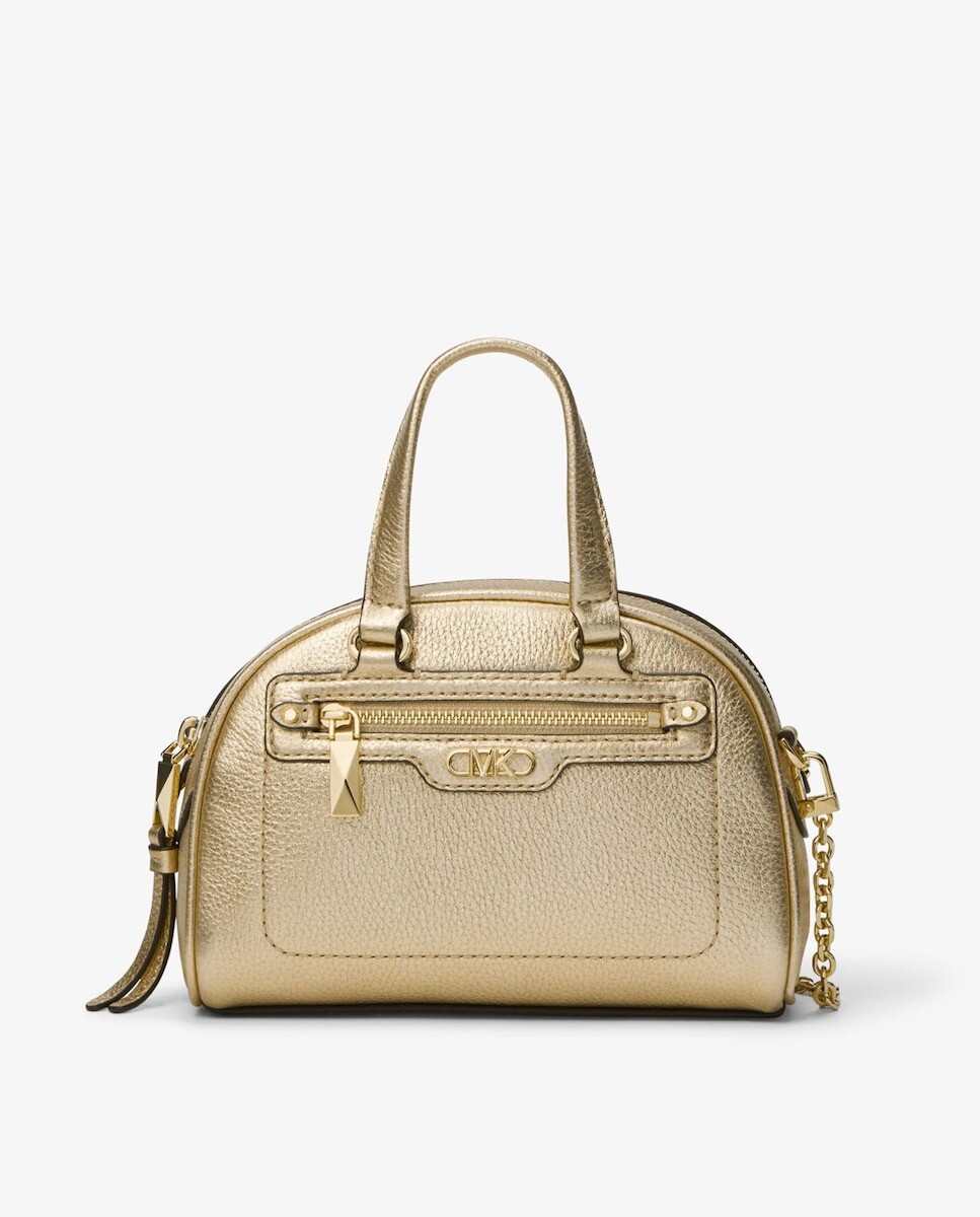 

Женская кожаная сумка через плечо Mini Williamsburg с ручкой-цепочкой Michael Michael Kors, золотой