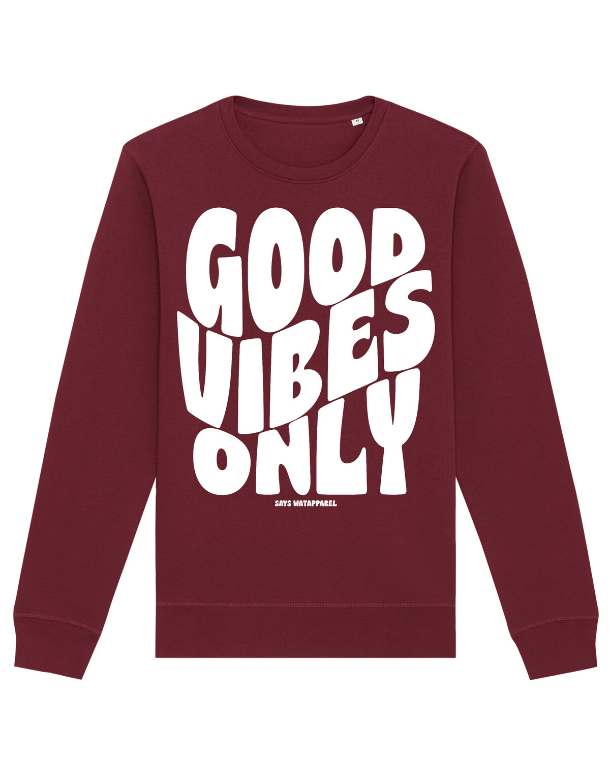 

Толстовка wat Apparel Good vibes only, цвет Weinrot
