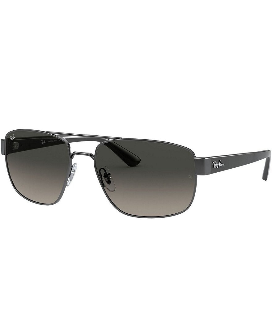 Мужские прямоугольные солнцезащитные очки Ray-Ban 0RB3663 60 мм, серый ray ban 0rb3663 60 001 31