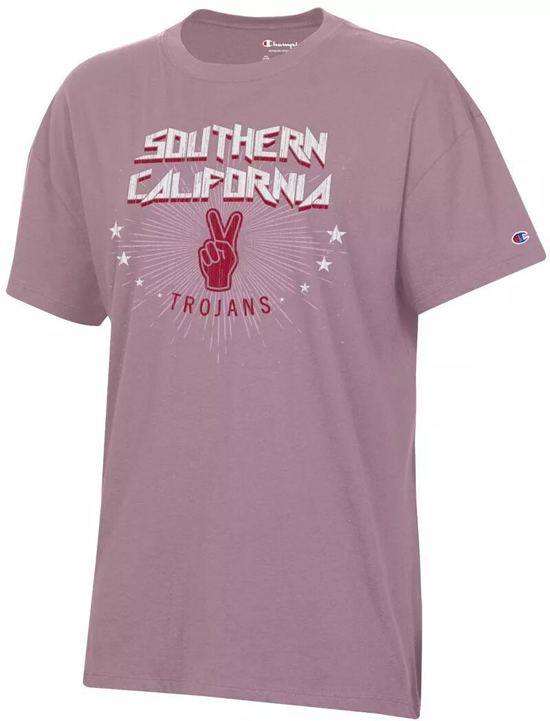 Женская футболка большого размера Champion USC Trojans Purple Core