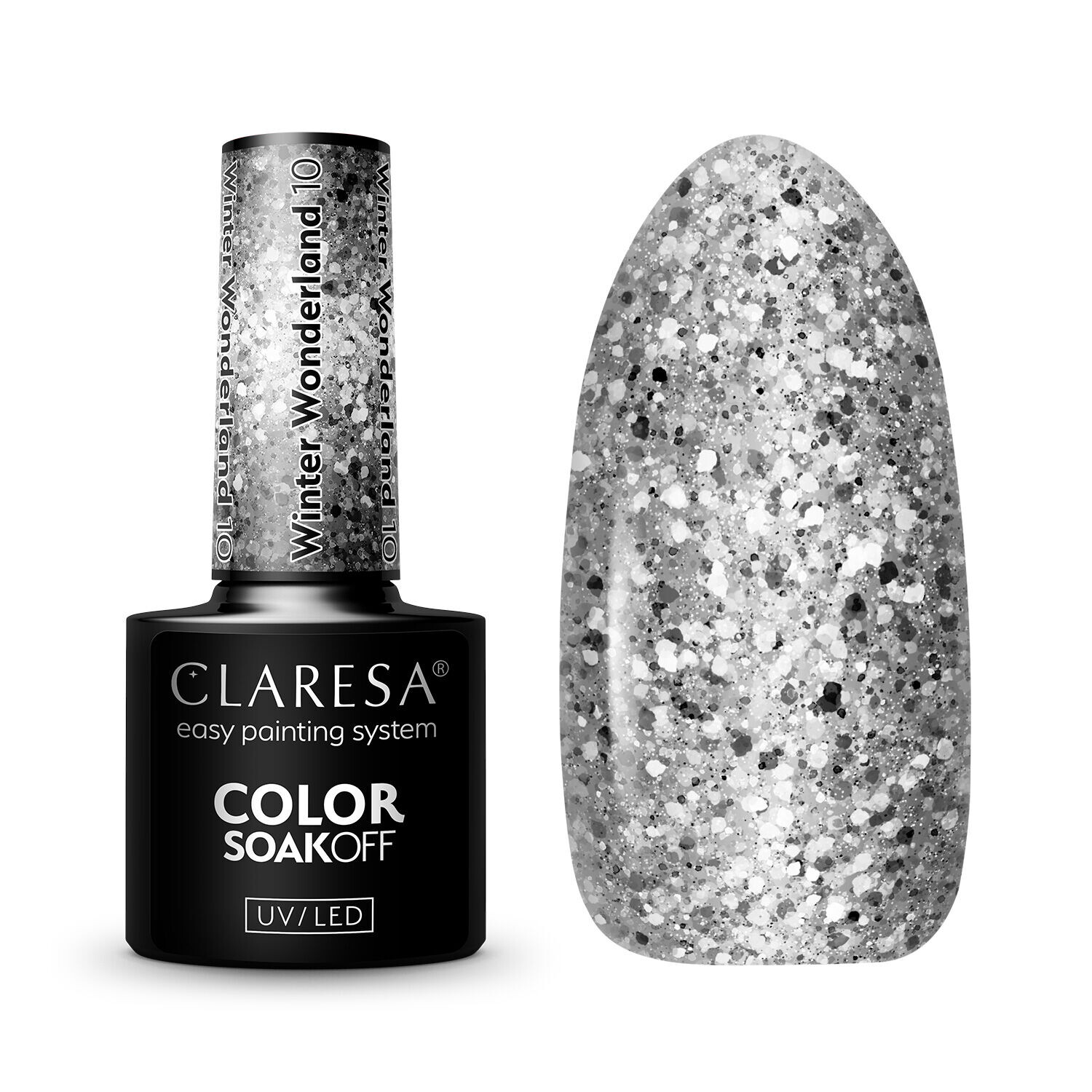 

Гибридный лак для ногтей 10 Claresa Winter Wonderland, 5 гр