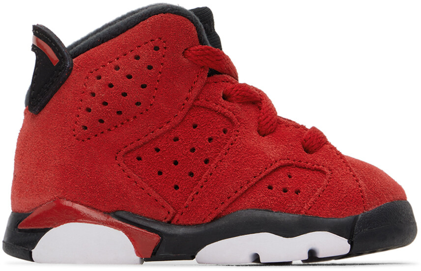 

Кроссовки Baby Red Air Jordan 6 Retro Varsity красный/черный США Nike Jordan