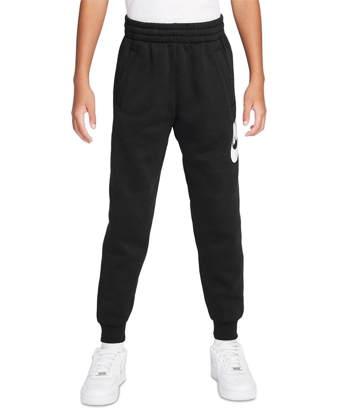 брюки джоггеры nike размер m черный Флисовые спортивные брюки Big Kids Club Nike, черный