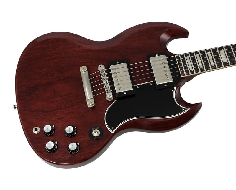 

Электрогитара Gibson Custom Shop 1961 Les Paul SG Standard Reissue Stop Bar VOS Cherry Red