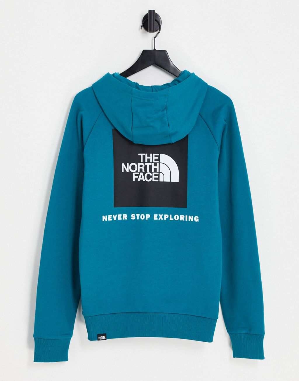 

Бирюзовая худи с принтом на спине The North Face Raglan Redbox