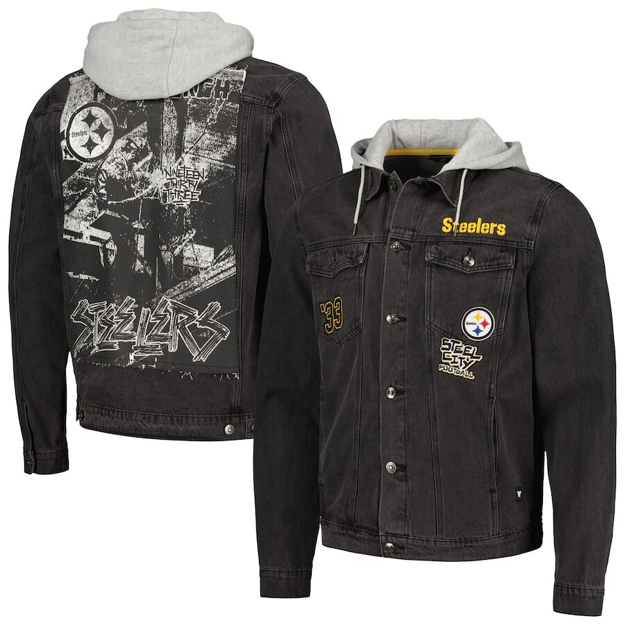

Куртка The Wild Collective Pittsburgh Steelers, черный