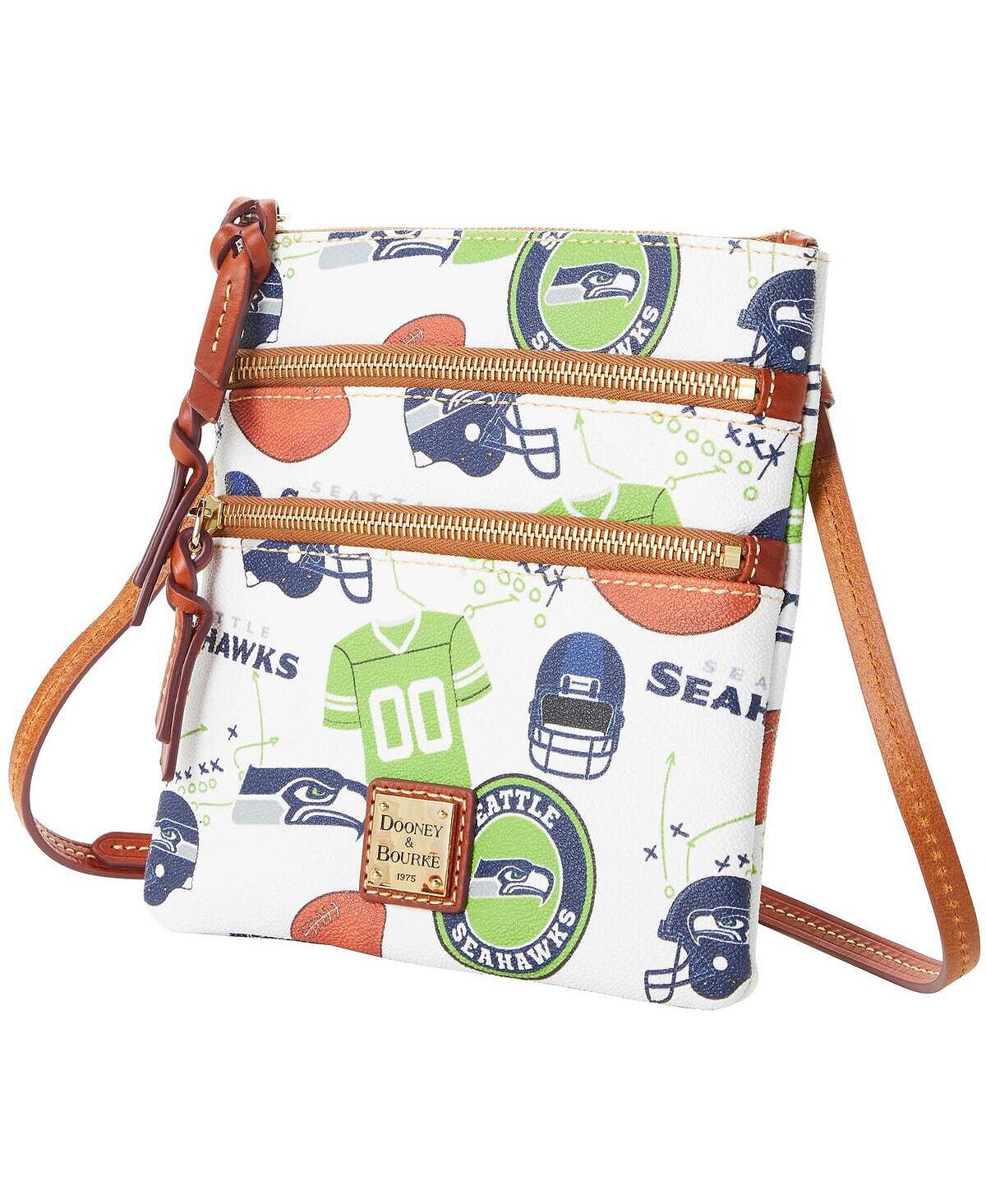 

Женская сумка через плечо Seattle Seahawks с тройной молнией Dooney & Bourke