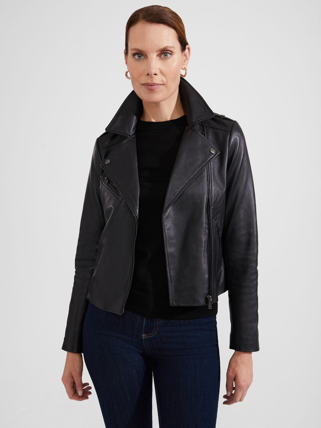 

Кожаная куртка Дарби Hobbs, черный