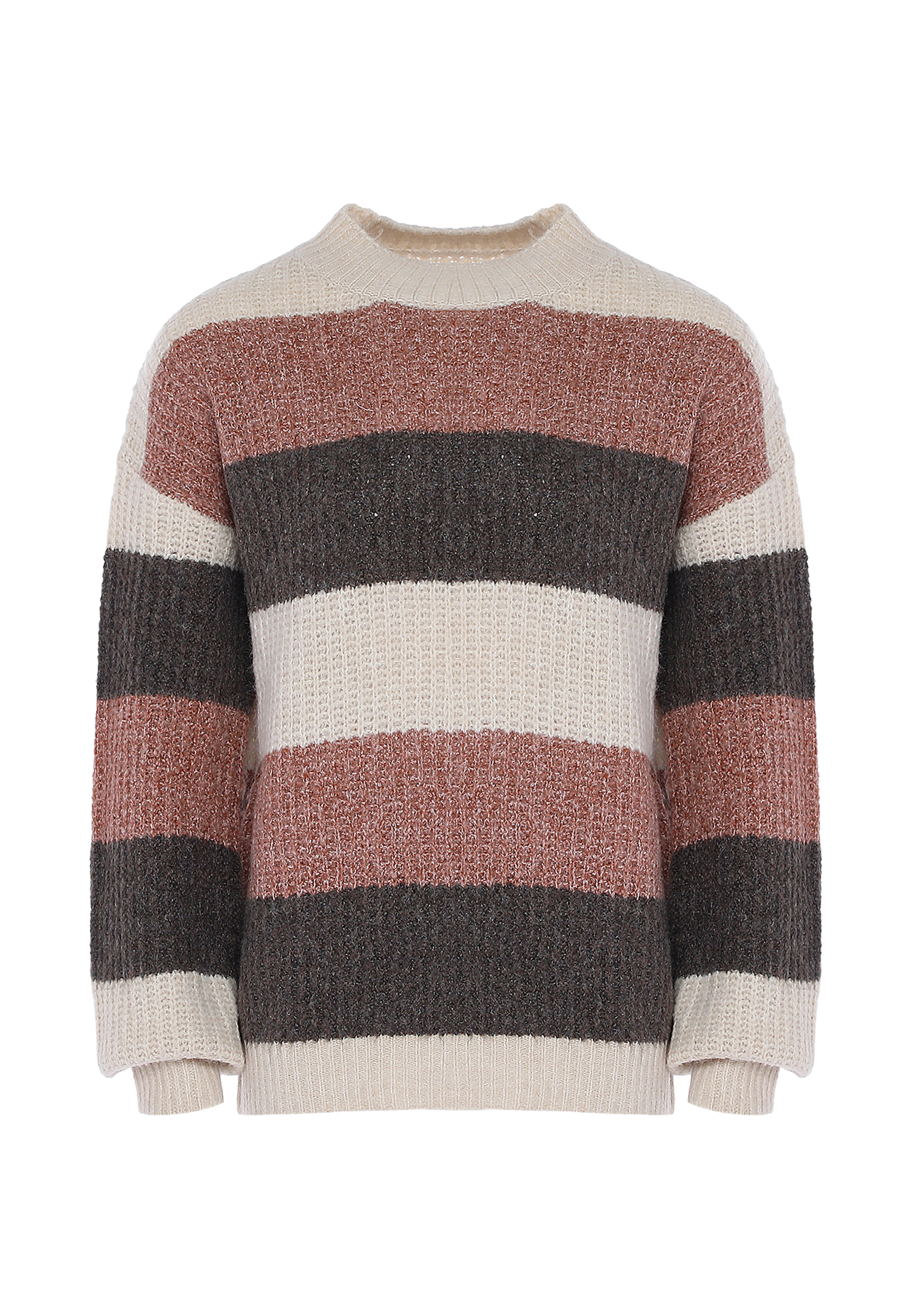 Свитер Tanuna Sweater, цвет BRAUN MEHRFARBIG свитер tanuna strick цвет wollweiss mehrfarbig