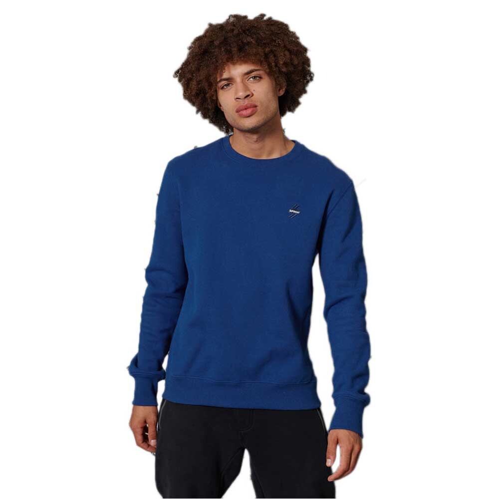 

Толстовка Superdry Sportstyle Crew Brushback, синий