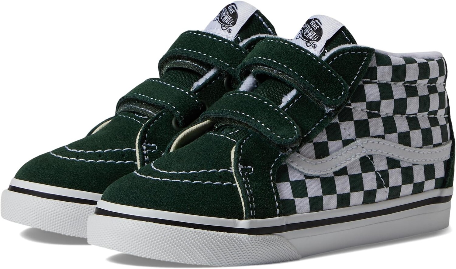 

Кроссовки Vans Kids Sk8-Mid Reissue V Double Hook and Loop Sneaker(Infant/Toddler) Vans, цвет Mountain View