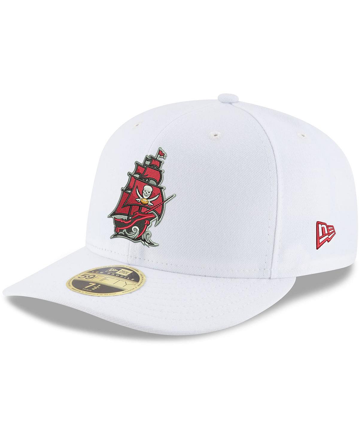 

Мужская белая бейсболка Tampa Bay Buccaneers с альтернативным логотипом Omaha Low Profile 59Fifty. New Era