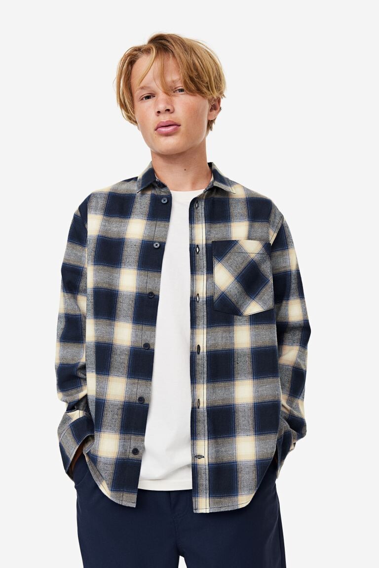 

Рубашка из хлопковой фланели H&M